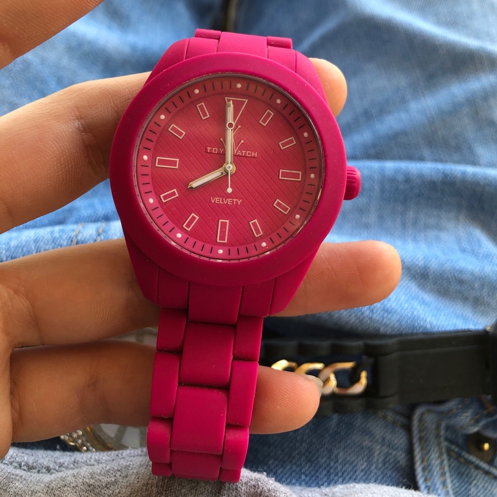 Toy watch velvety